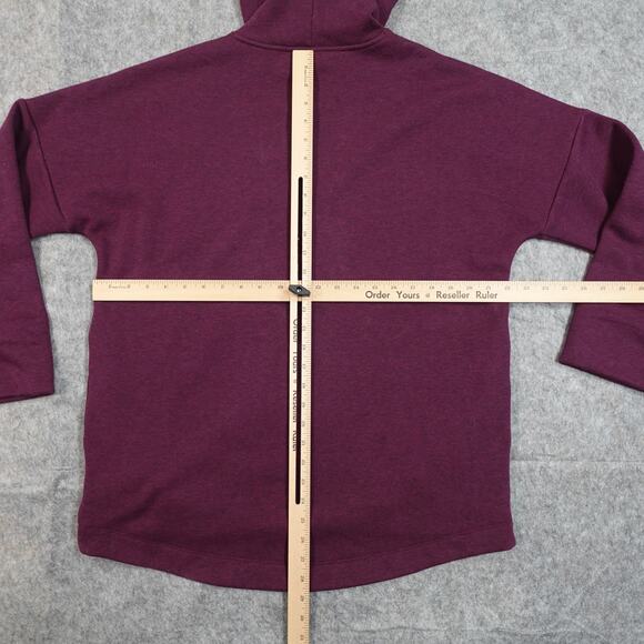 Athleta Sweater Womens Small Cozy Karma Funnel Neck Spiced Cabernet Athleisure - Picture 9 of 12